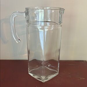 Elegant Clear Glass Pitcher